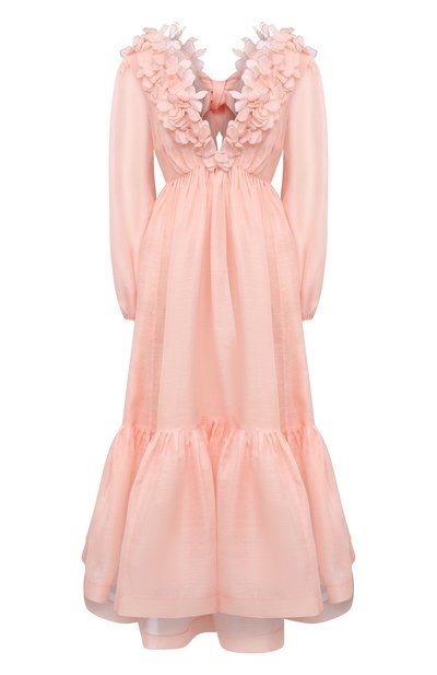 Платье из шелка и льна ZIMMERMANN, арт. 9807DAND, фото 1