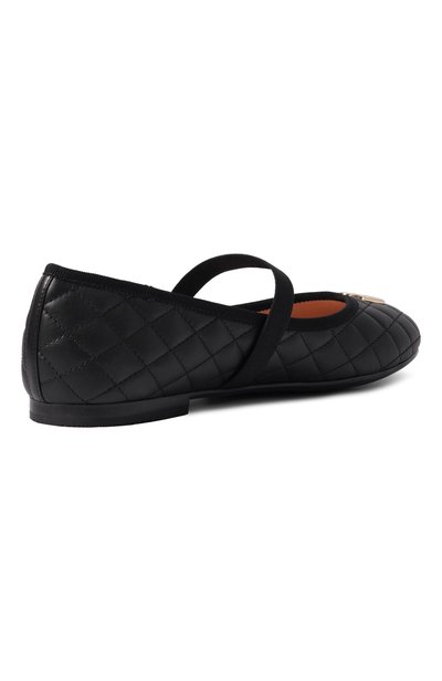 Кожаные балетки DOLCE & GABBANA черного цвета по цене 65900 руб., арт. D11433/A0988, фото 3 Кожаные балетки DOLCE & GABBANA, арт. D11433/A0988, фото 3