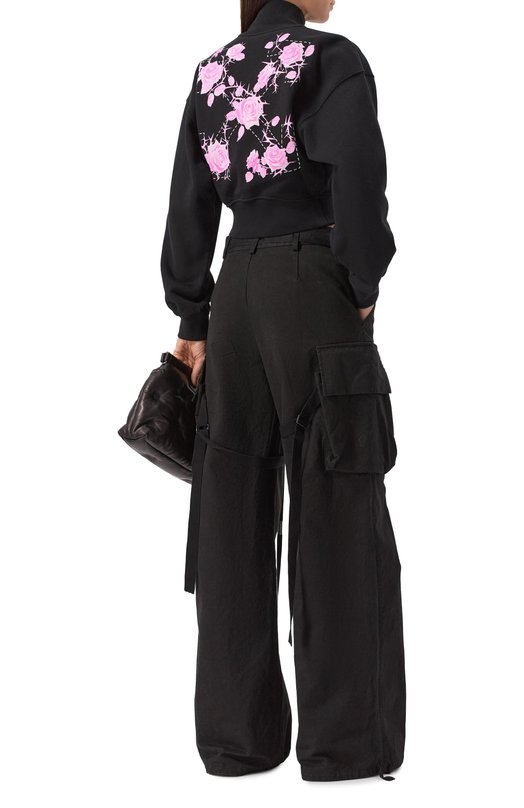 Хлопковая толстовка Off-White 0WBE006S25FLE0011001 Чёрный  0WBE006S25FLE0011001 Фото 3