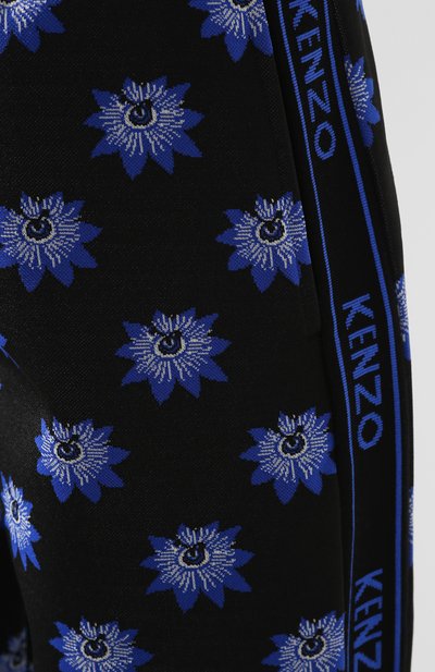 Джоггеры с принтом KENZO черного цвета по цене 24200 руб., арт. F962PA711900, фото 5 Джоггеры с принтом KENZO, арт. F962PA711900, фото 5