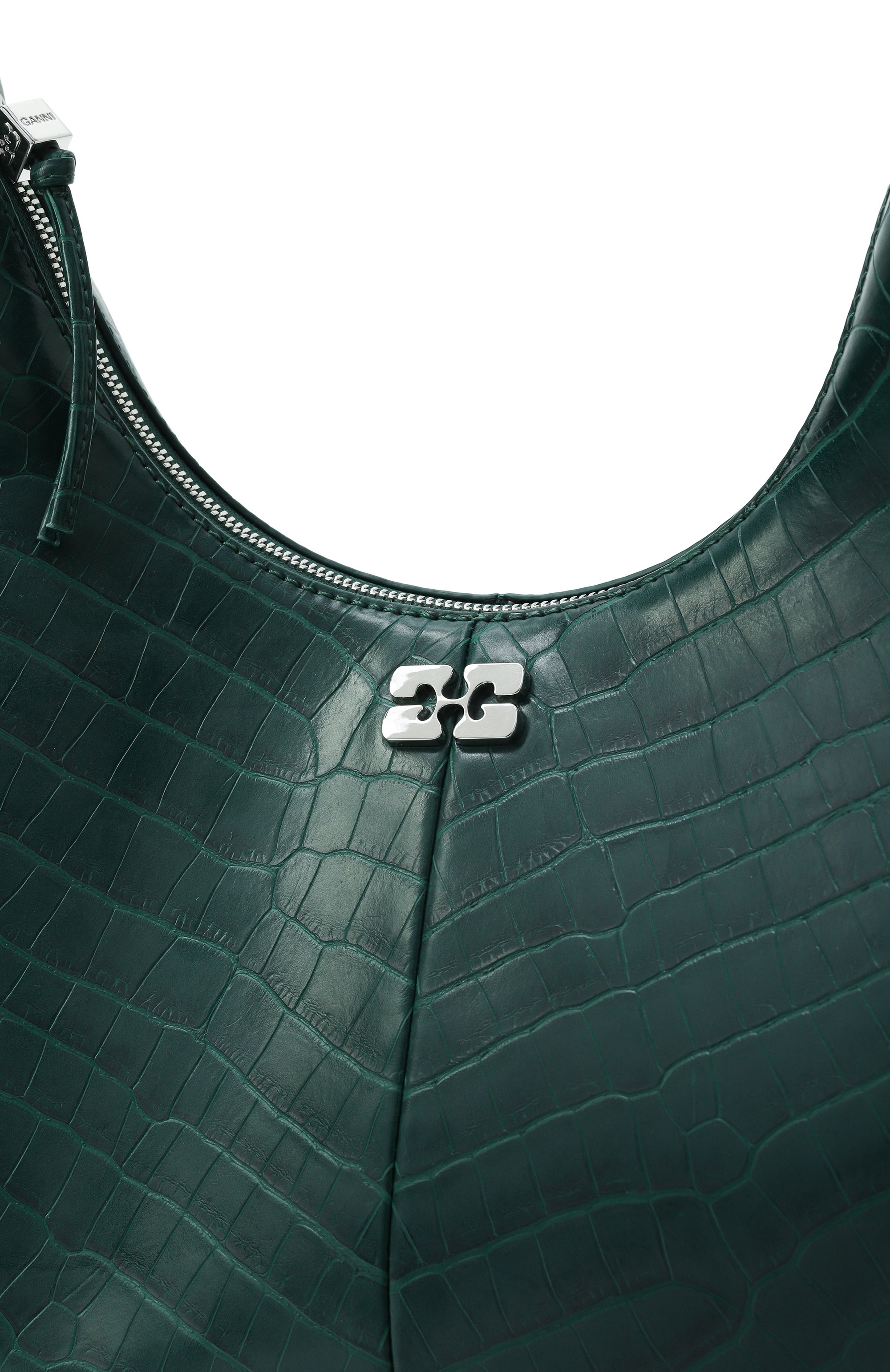 Сумка hobo medium GANNI зеленого цвета по цене 85100 руб., арт. A6867, фото 4 Сумка hobo medium GANNI, арт. A6867, фото 4