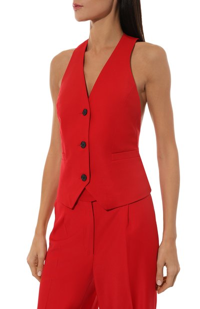 Шерстяной жилет BORNE BOURGEOIS красного цвета по цене 40500 руб., арт. SW-JL-BO-1014, фото 3 Шерстяной жилет BORNE BOURGEOIS, арт. SW-JL-BO-1014, фото 3