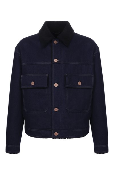 Мужская джинсовая куртка с подкладкой из овчины GIORGIO ARMANI, арт. GM004587/AF28862