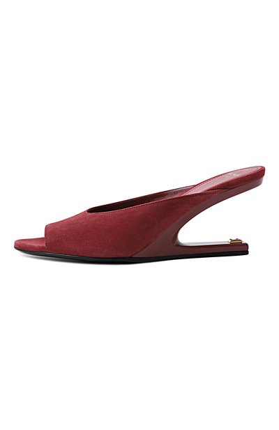 Замшевые мюли no wedge 75 BALMAIN, арт. GN0UR243/LCMK, фото 4