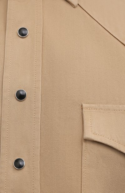 Хлопковая рубашка SAINT LAURENT, арт. 597059/Y27BB, фото 5