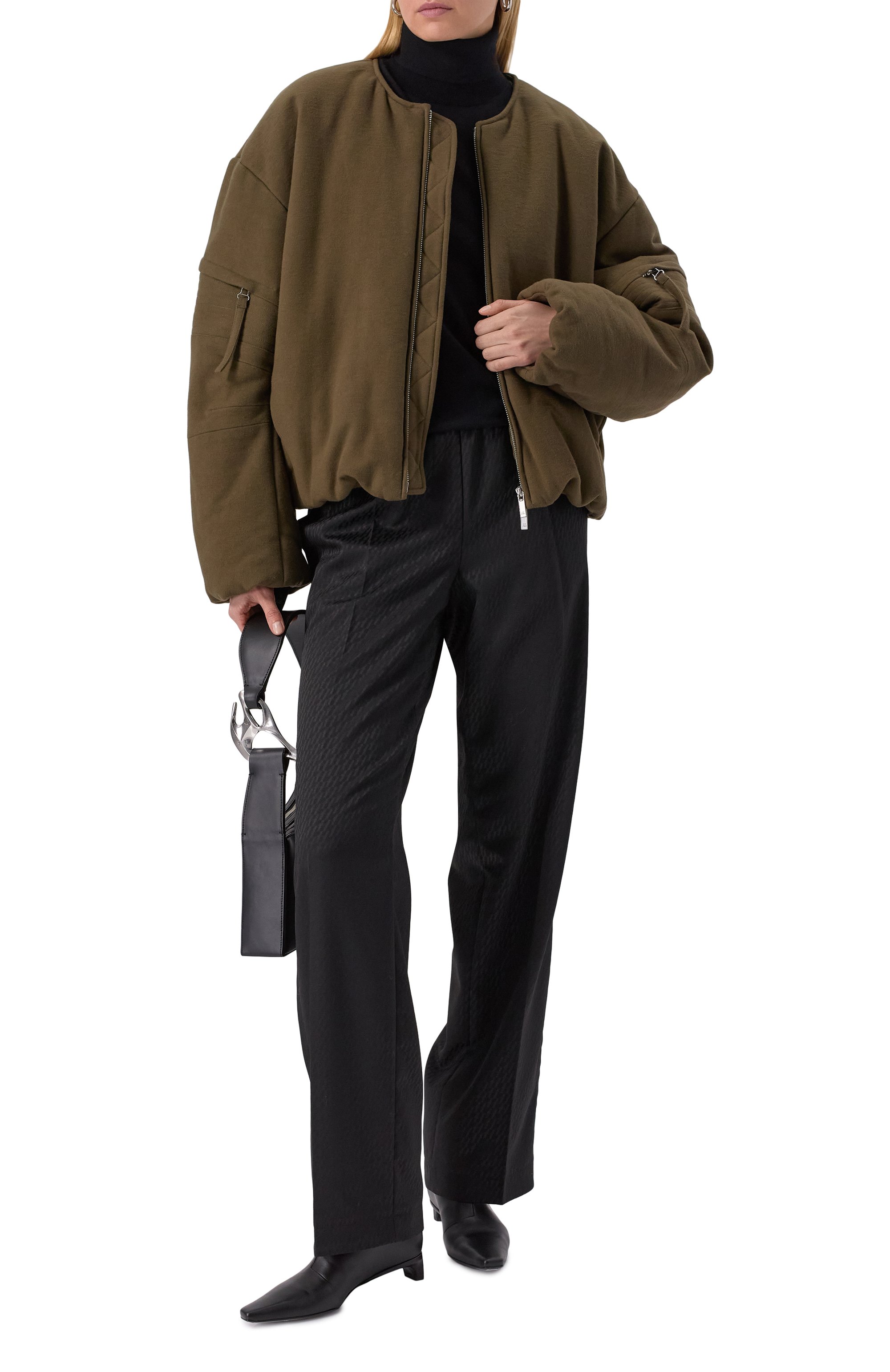 Хлопковый бомбер HELMUT LANG, арт. 009HW102, фото 2