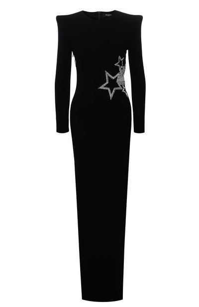 Женское платье из вискозы BALMAIN, арт. WF1RR000/P087