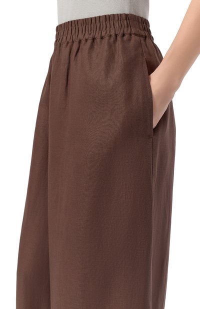 Льняные брюки WEEKEND MAX MARA, арт. WKDFELIN0, фото 5
