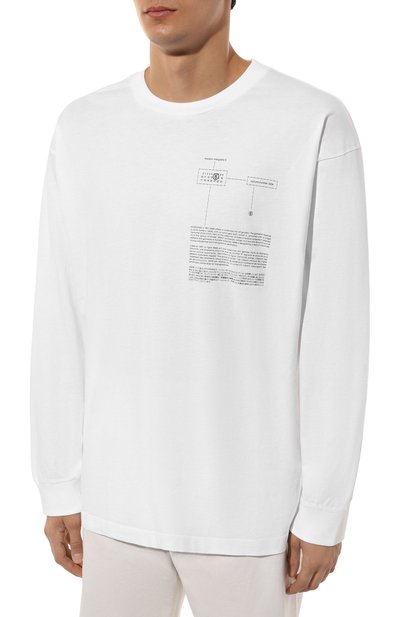 Хлопковый лонгслив MM6, арт. SH0GC0028/S24312, фото 3