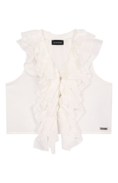 Хлопковый топ MONNALISA, арт. 41E302