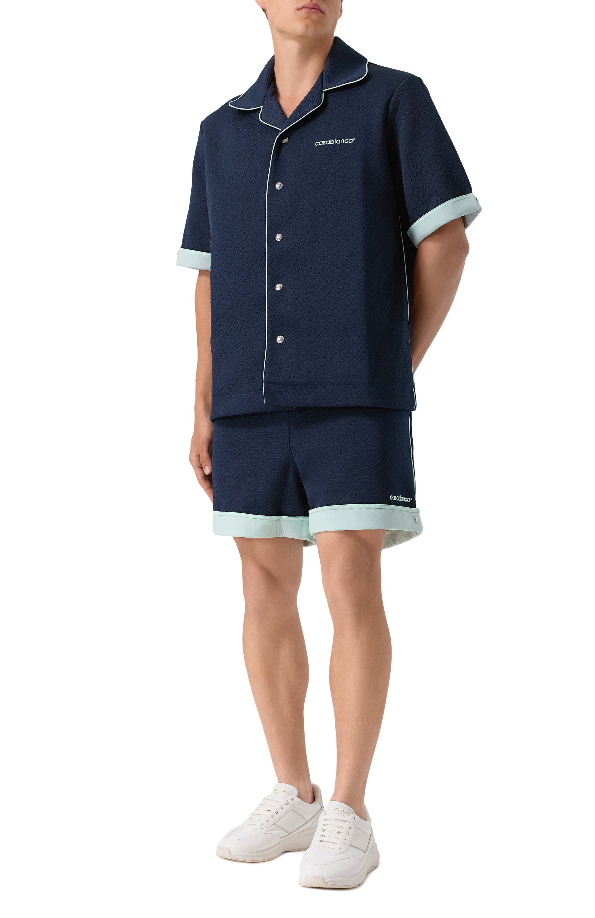 Рубашка CASABLANCA темно-синего цвета по цене 112000 руб., арт. MPF25-SH-190-01, фото 2 Рубашка CASABLANCA, арт. MPF25-SH-190-01, фото 2