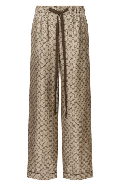Женские шелковые брюки GUCCI, арт. 864567/ZAUUN