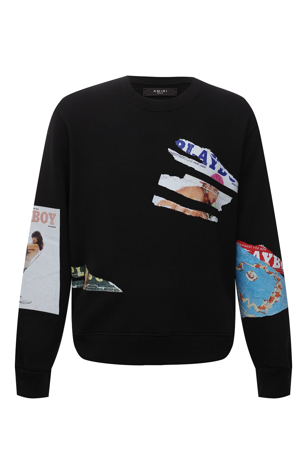 Хлопковый свитшот AMIRI черного цвета по цене 89850 руб., арт. MJGC020-001, фото 1 Хлопковый свитшот AMIRI, арт. MJGC020-001, фото 1