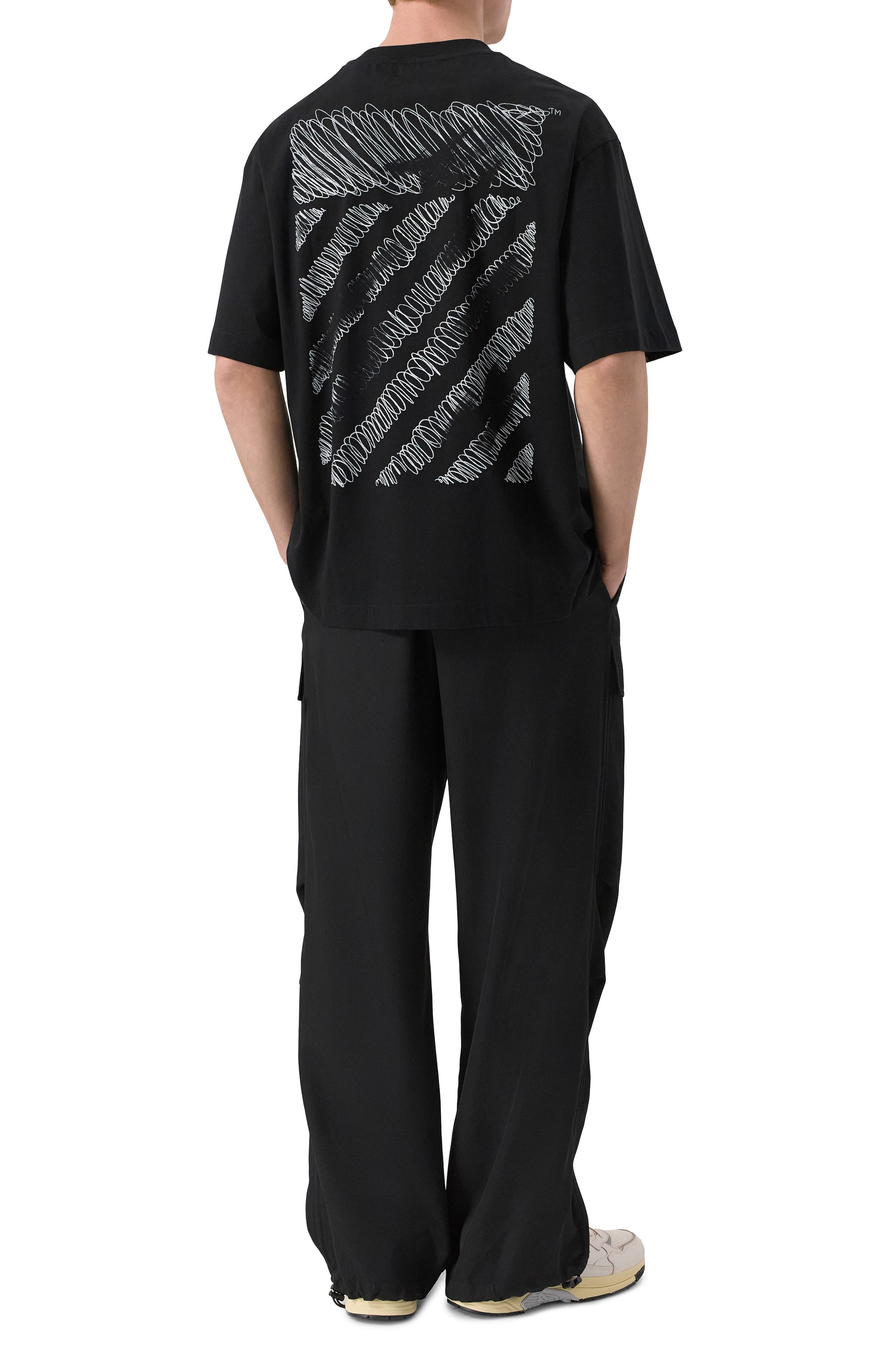 Хлопковая футболка OFF-WHITE, арт. 0MAA120F25JER00M, фото 2