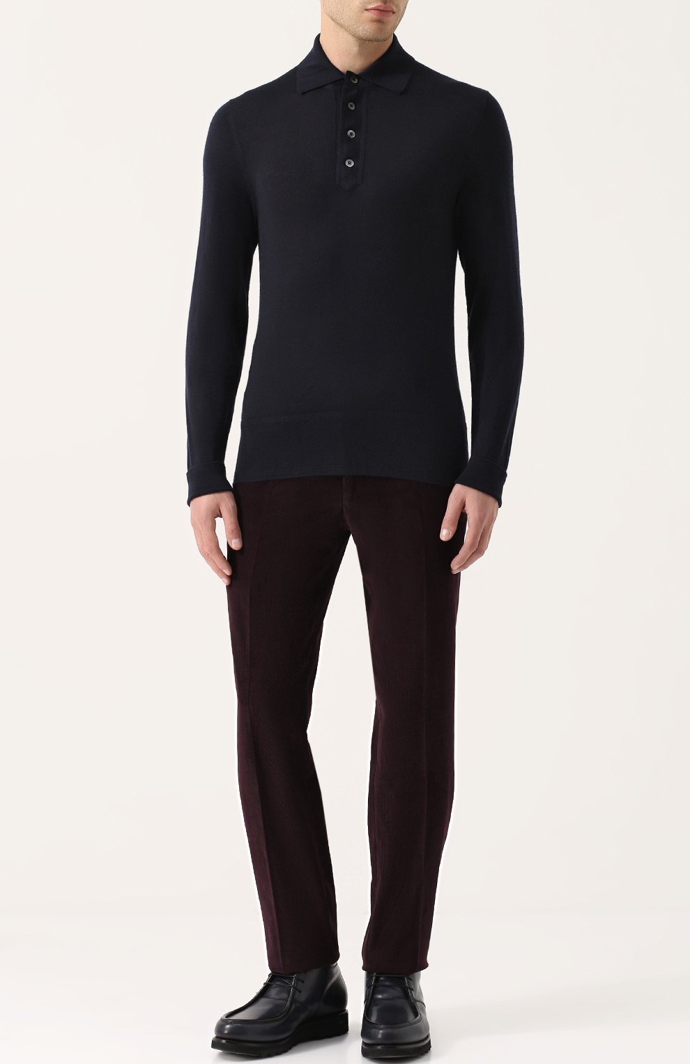 Кашемировое поло с длинными рукавами TOM FORD, арт. BNK00/TFK132, фото 2