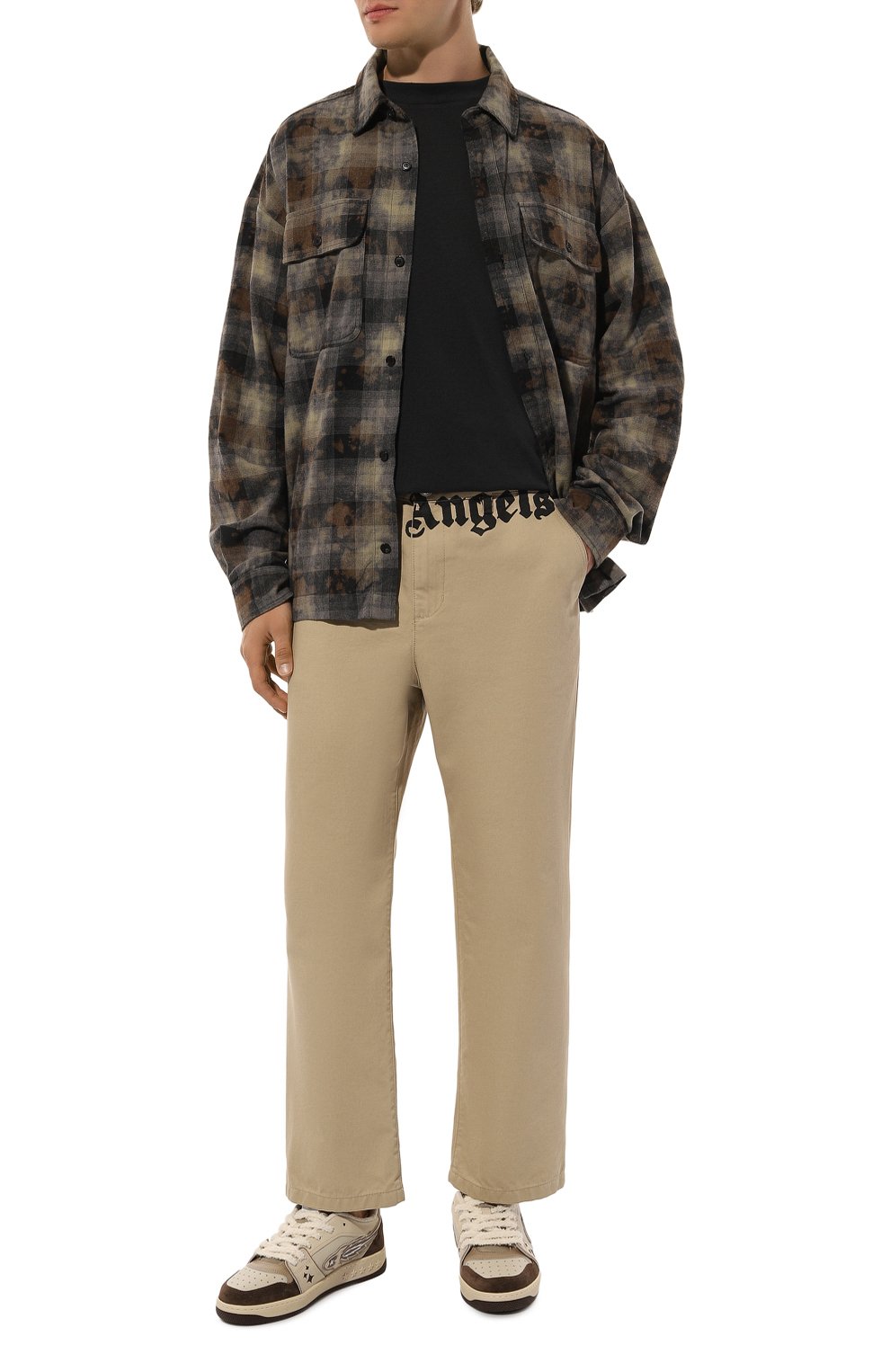 Хлопковые брюки PALM ANGELS, арт. PMCG005F24FAB001, фото 2