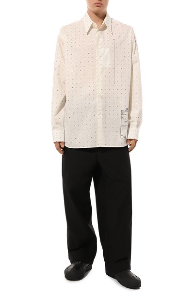 Хлопковая рубашка MM6, арт. S52DT0022/S78157, фото 2