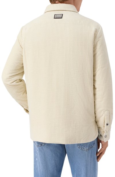 Хлопковая куртка-рубашка DOLCE & GABBANA, арт. G9BRET/FUVLK, фото 4