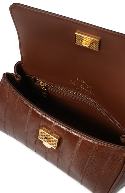 Сумка my sicily mini DOLCE & GABBANA коричневого цвета по цене 357000 руб., арт. BB7864/B8291, фото 5 Сумка my sicily mini DOLCE & GABBANA, арт. BB7864/B8291, фото 5