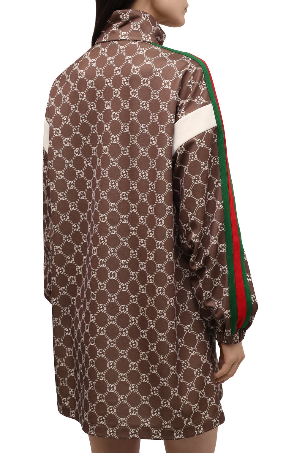 Платье GUCCI коричневого цвета по цене 168500 руб., арт. 678689/XJD1G, фото 4 Платье GUCCI, арт. 678689/XJD1G, фото 4