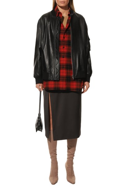 Хлопковая рубашка VETEMENTS красного цвета по цене 108500 руб., арт. UA53SH700R, фото 2 Хлопковая рубашка VETEMENTS, арт. UA53SH700R, фото 2