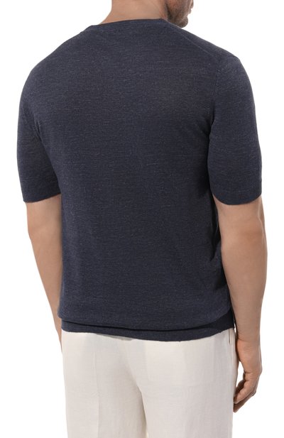 Джемпер изо льна и хлопка BRUNELLO CUCINELLI, арт. M2L00310, фото 4