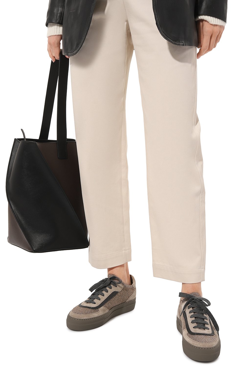 Комбинированные кеды BRUNELLO CUCINELLI, арт. MZ29G2302P, фото 3