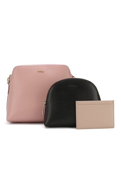 Набор из кожаной сумки-кошелька boheme с косметичкой и визитницей FURLA, арт. EQ35/ARE, фото 1