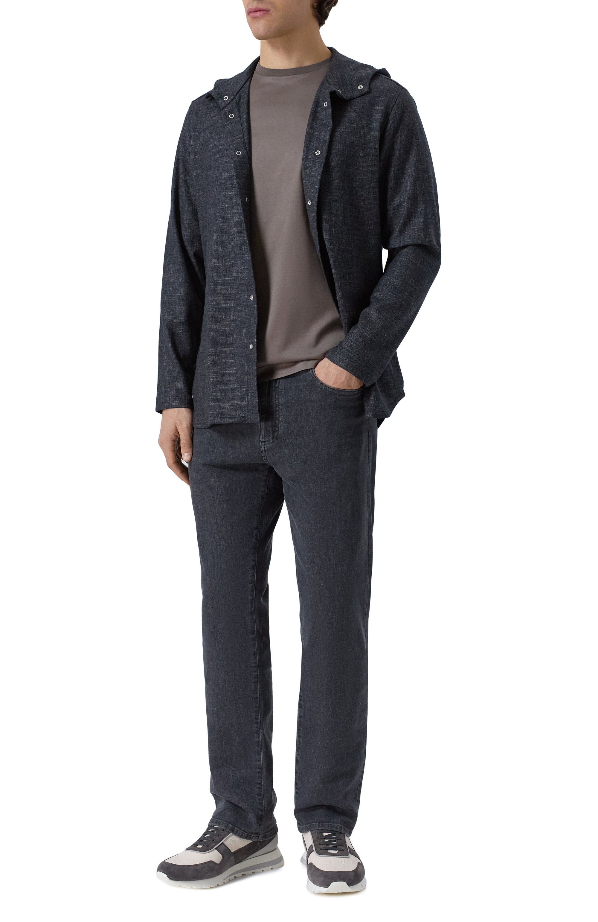 Хлопковая футболка ZILLI, арт. TSR02AM0100VZLE00, фото 2