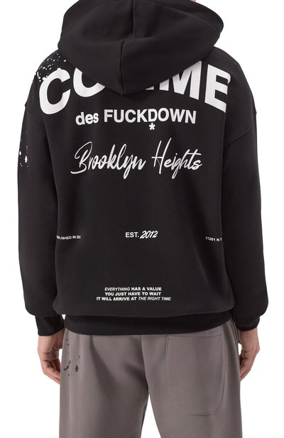Хлопковое худи COMME DES FUCKDOWN, арт. CFABM01747, фото 4