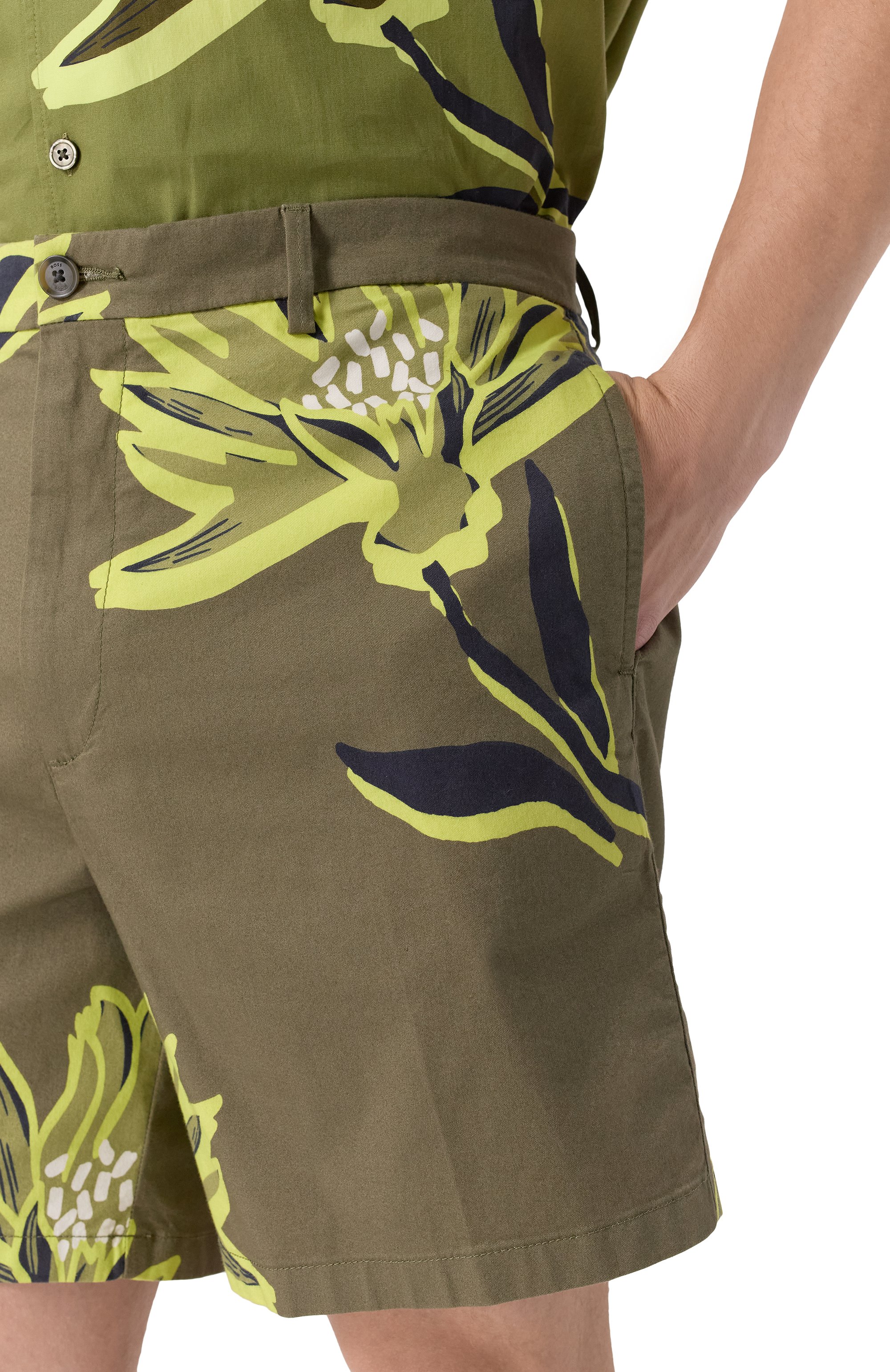 Хлопковые шорты BOSS, арт. 50538839, фото 5