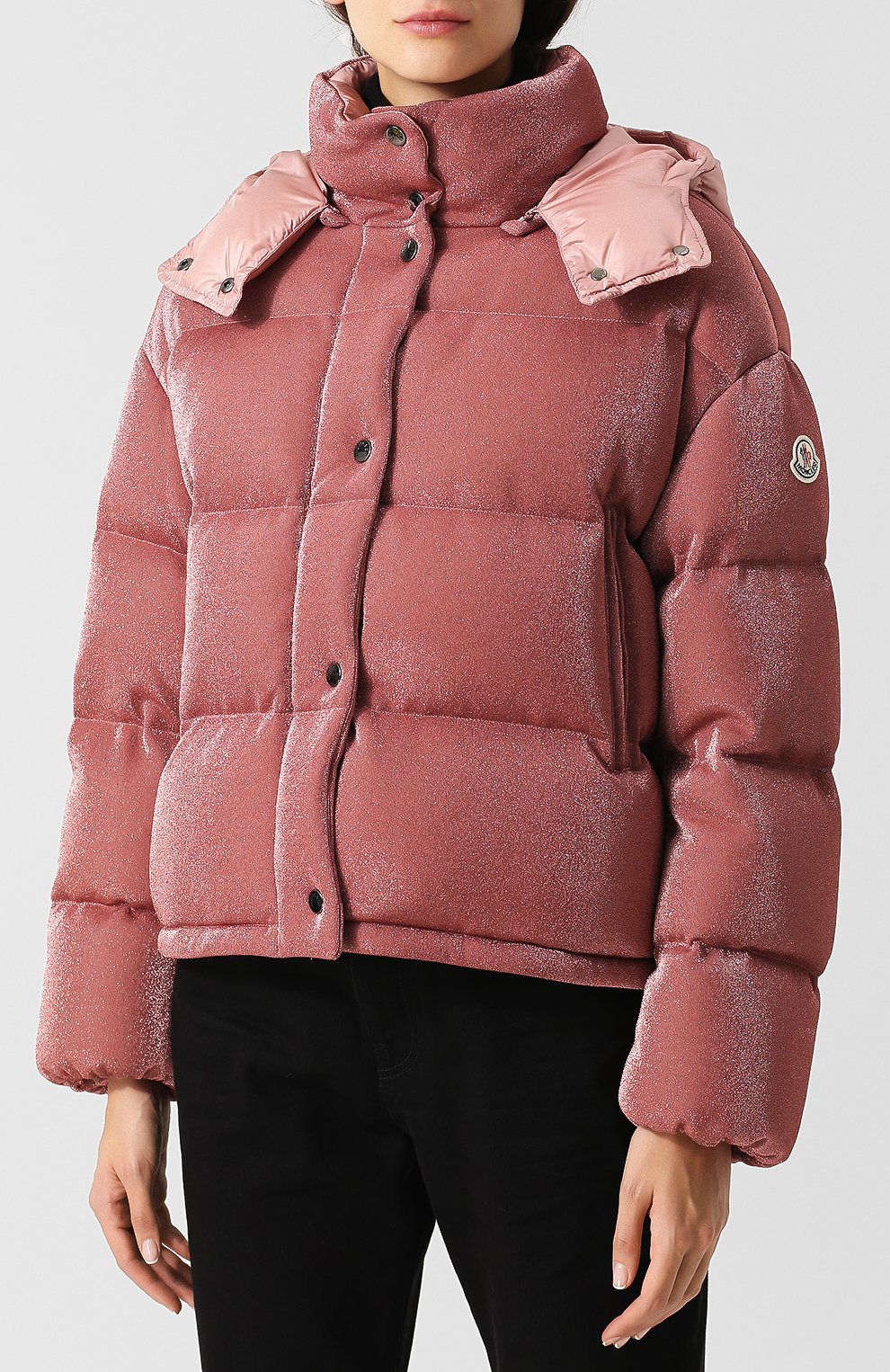 Стеганая куртка с капюшоном и металлизированной нитью MONCLER, арт. D2-093-45346-80-829DD, фото 3