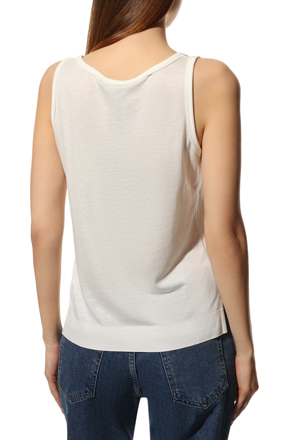 Майка WINDSOR молочного цвета по цене 13100 руб., арт. 52 DT713 10013248, фото 4 Майка WINDSOR, арт. 52 DT713 10013248, фото 4