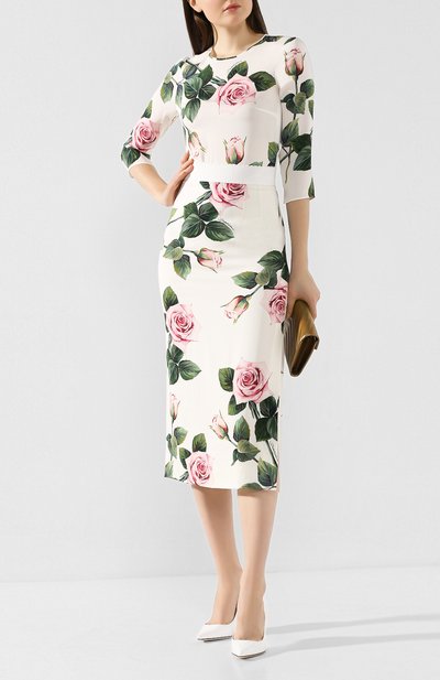 Шелковая блузка DOLCE & GABBANA, арт. F7ZZDT/FSAZD, фото 2