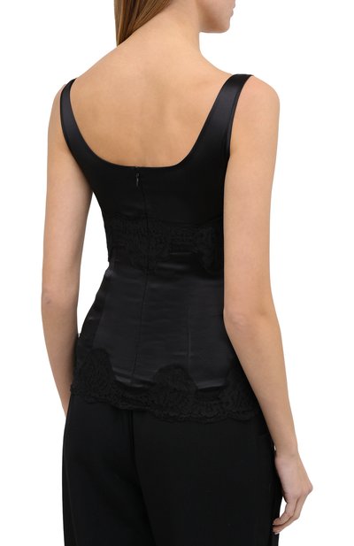 Топ из шелка и хлопка DOLCE & GABBANA, арт. F7W01T/FURAG, фото 4