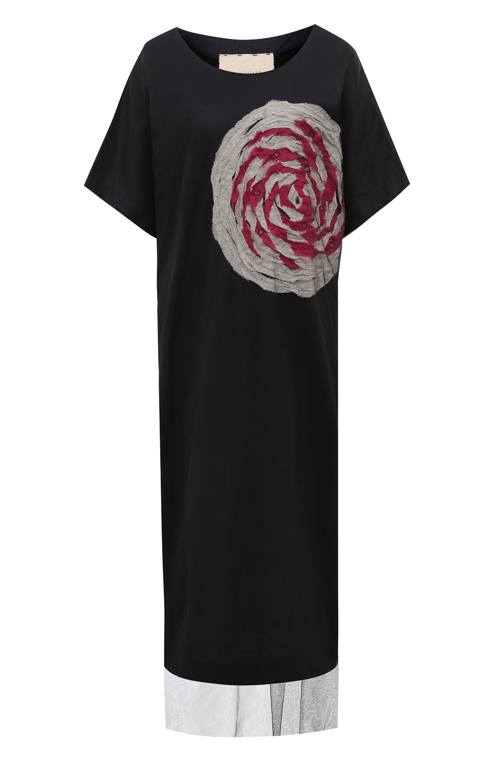 Платье из хлопка и льна MIDGARD PARIS черного цвета по цене 61000 руб., арт. B4501, фото 1 Платье из хлопка и льна MIDGARD PARIS, арт. B4501, фото 1