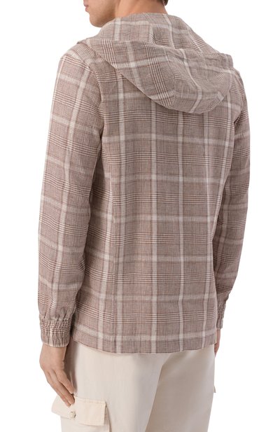 Льняная куртка-рубашка KITON, арт. UMC010H09638, фото 4