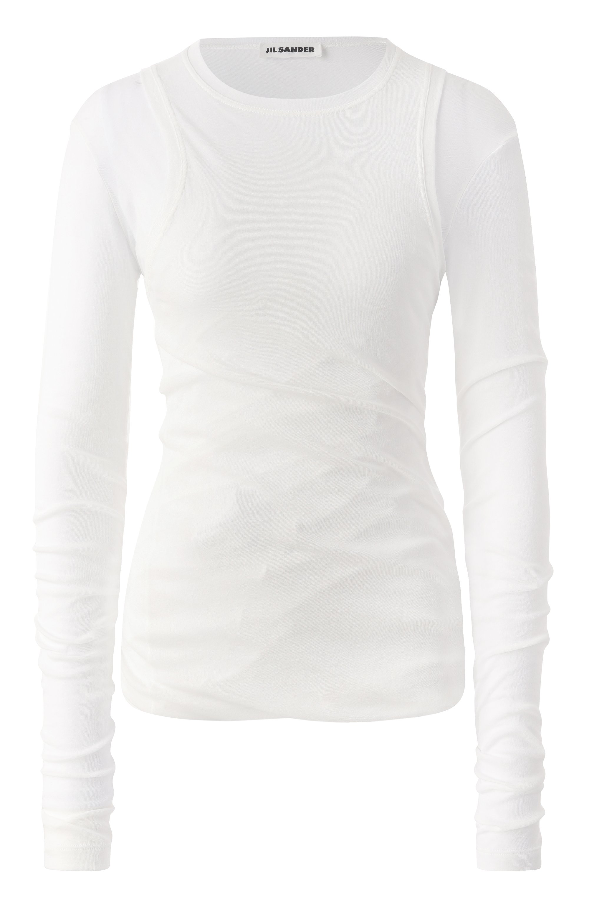 Хлопковый лонгслив JIL SANDER, арт. J02NH0012/J20249, фото 1