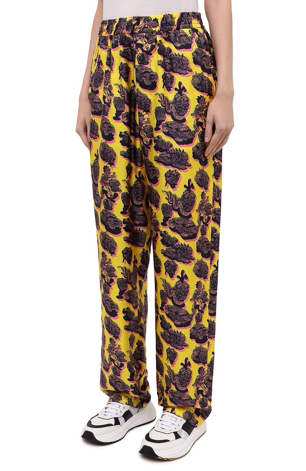 Шелковые брюки STELLA MCCARTNEY, арт. 601570/SPN17, фото 4