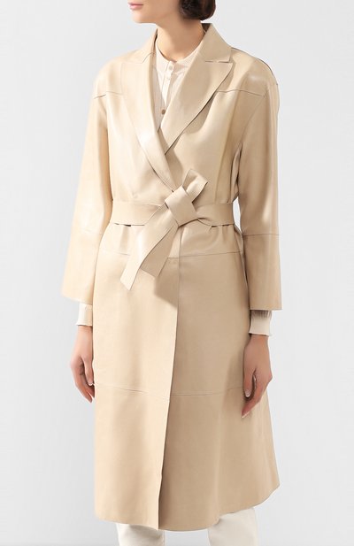 Кожаное пальто BRUNELLO CUCINELLI, арт. MPNBI9355, фото 3