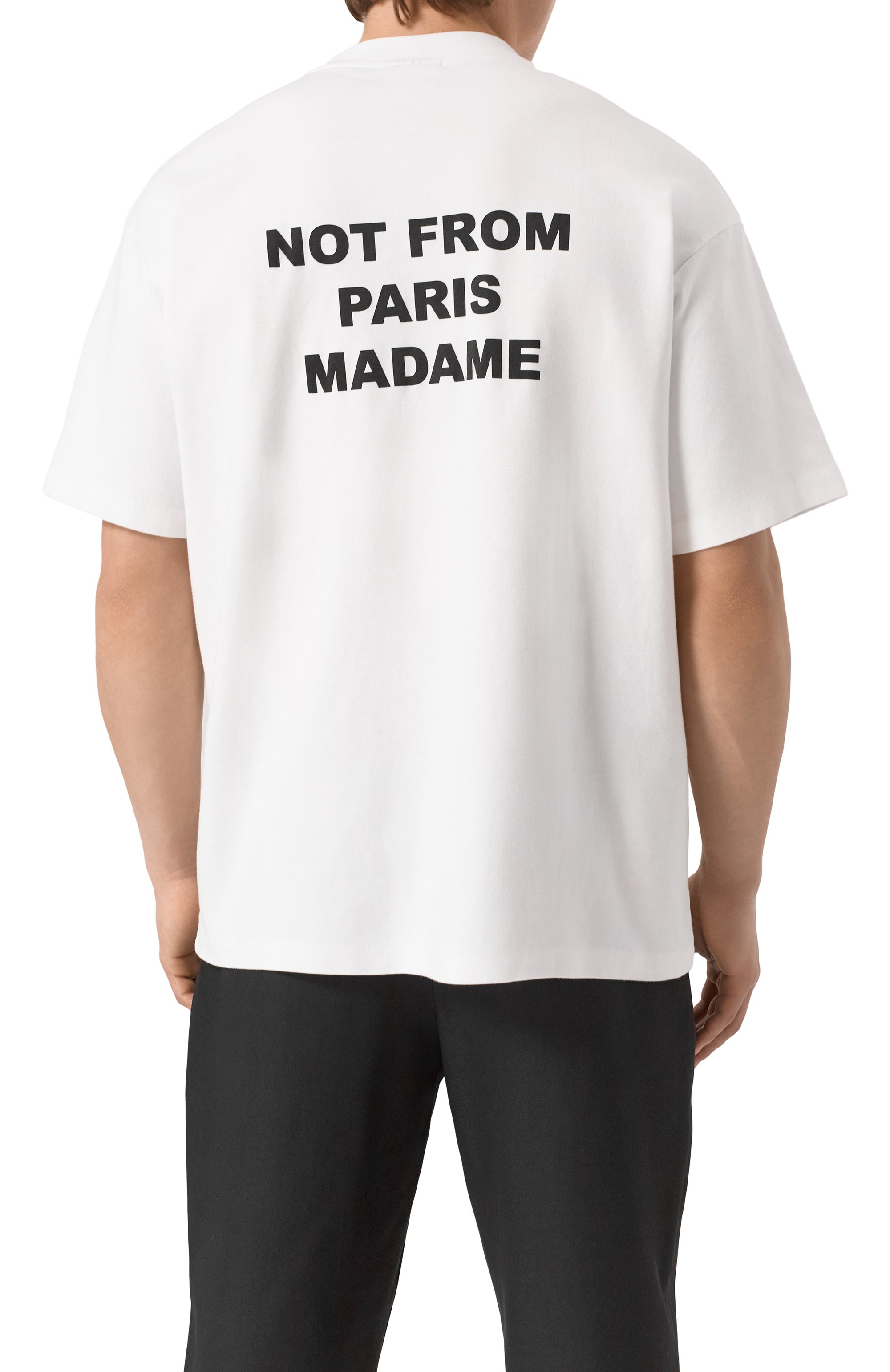 Хлопковая футболка DROLE DE MONSIEUR, арт. PERM-TS203-C0002-0PW, фото 4