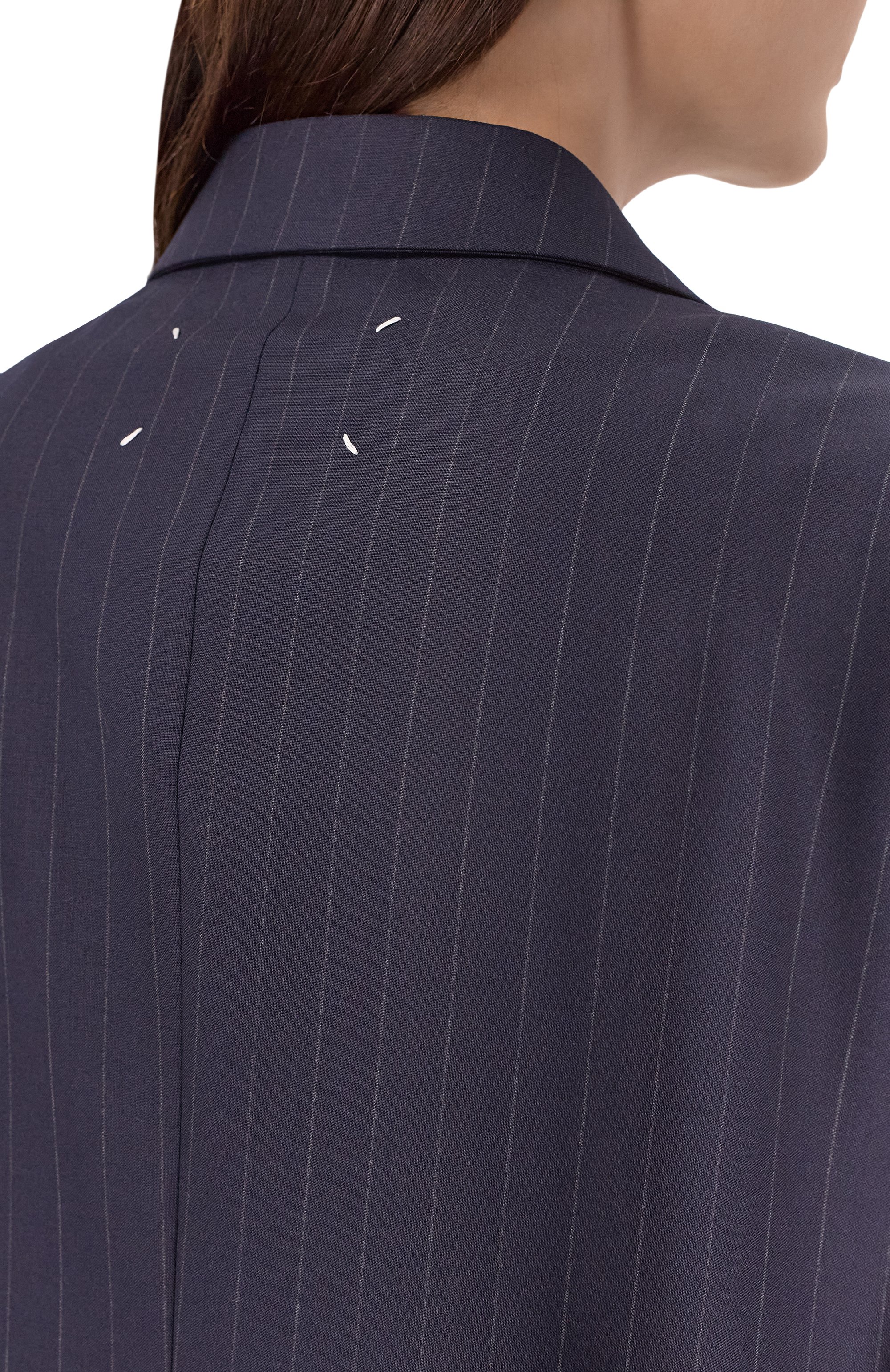 Шерстяной жакет MAISON MARGIELA синего цвета по цене 313500 руб., арт. S29BN0414/M35581, фото 5 Шерстяной жакет MAISON MARGIELA, арт. S29BN0414/M35581, фото 5