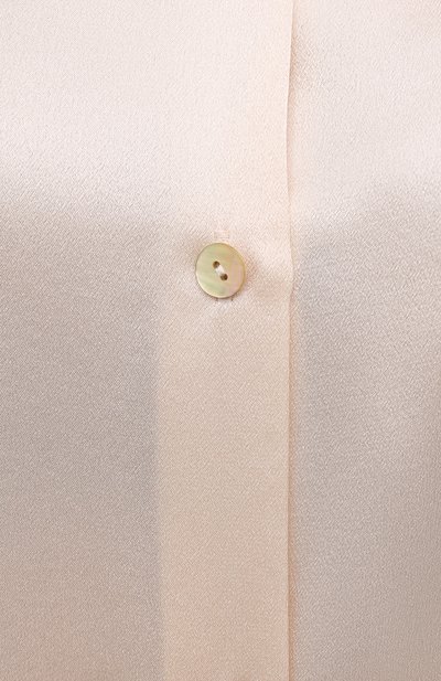 Шелковая рубашка VINCE бежевого цвета по цене 38250 руб., арт. V718012413, фото 5 Шелковая рубашка VINCE, арт. V718012413, фото 5
