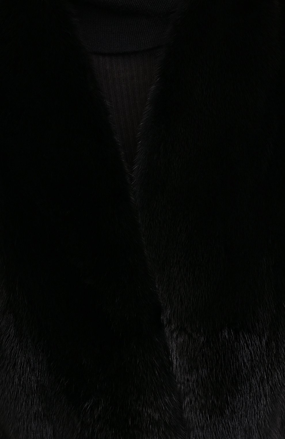 Шуба из меха норки YVES SALOMON, арт. 7WYM75720VLVR/BLACK/50, фото 5