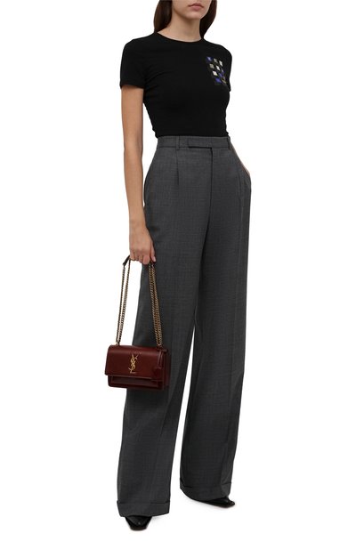 Хлопковая футболка EMPORIO ARMANI черного цвета по цене 12200 руб., арт. 6K2T6F/2JQAZ, фото 2 Хлопковая футболка EMPORIO ARMANI, арт. 6K2T6F/2JQAZ, фото 2
