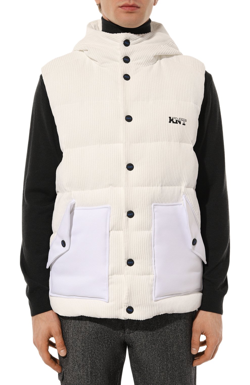 Утепленный жилет из вельвета KITON, арт. UGK079K0234F, фото 3