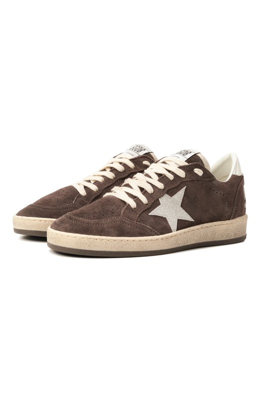 Замшевые кеды Ball Star Golden Goose Deluxe Brand GWF00117.F006854 Коричневый GWF00117.F006854
