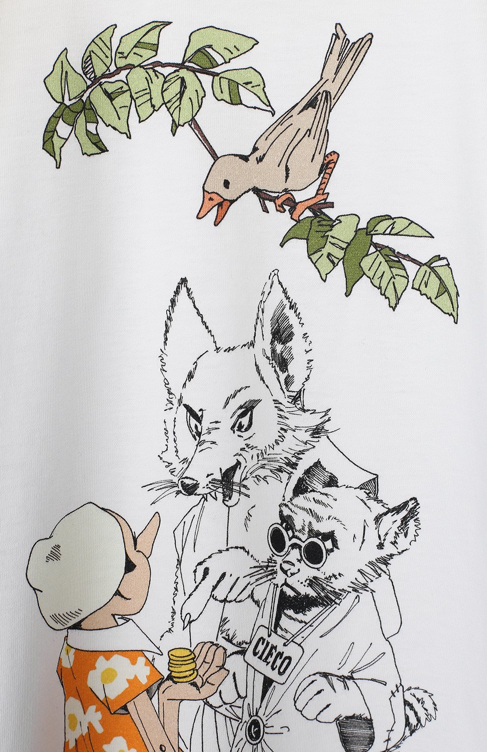 Удлиненная футболка из хлопка SCRAMBLED_EGO, арт. BJ101, фото 3