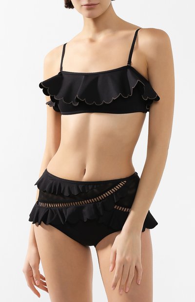 Плавки-бикини ZIMMERMANN черного цвета по цене 29950 руб., арт. 7461WEDIB, фото 2 Плавки-бикини ZIMMERMANN, арт. 7461WEDIB, фото 2