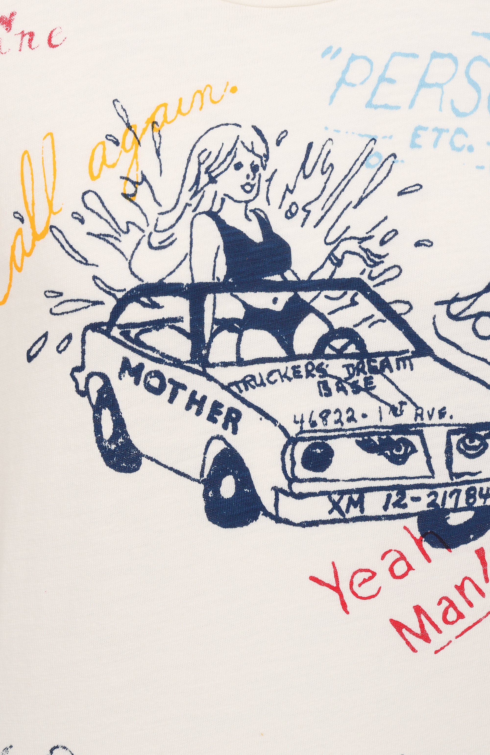 Хлопковая футболка MOTHER белого цвета по цене 21750 руб., арт. 8621-601/N, фото 6 Хлопковая футболка MOTHER, арт. 8621-601/N, фото 6